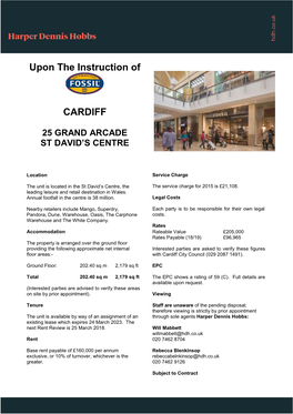Upon the Instruction of CARDIFF