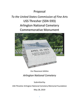 SSN-593) Arlington National Cemetery Commemorative Monument