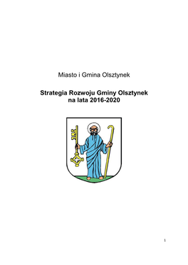 Strategia Rozwoju Miasta I Gminy Olsztynek Na Lata 2014-2020