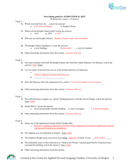 Note-Taking Guide Answer