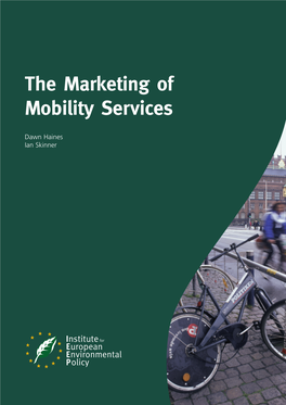 The Marketing of Mobility Services