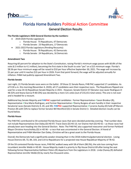 Florida Senate State Senator, District 1