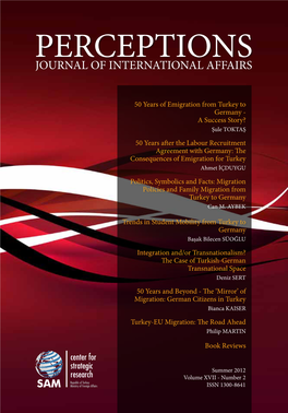 Perceptionsjournal of International Affairs