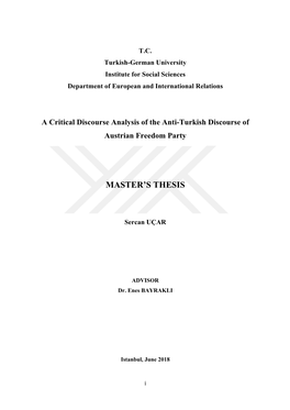 Master's Thesis