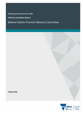 Ballarat Station Precinct Advisory Committee