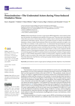 Peroxiredoxins—The Underrated Actors During Virus-Induced Oxidative Stress