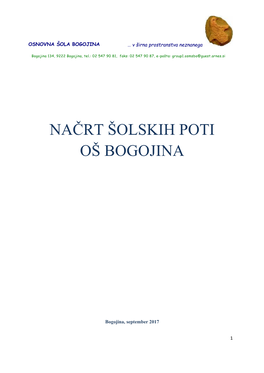 Načrt Šolskih Poti Oš Bogojina