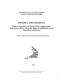 Poverty and Ethnicity