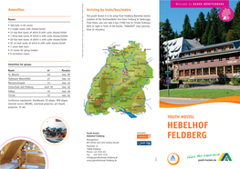 Youth Hostel Hebelhof Feldberg