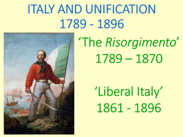 Italian Reunification