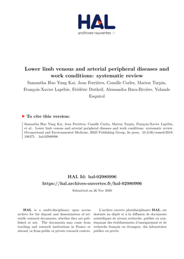 Lower Limb Venous and Arterial Peripheral