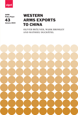 Western Arms Exports to China