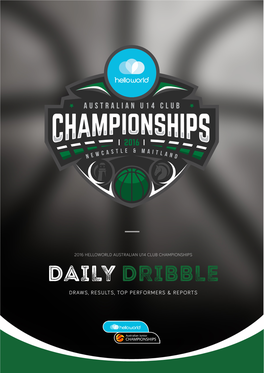 Daily Dribble Draws, Results, Top Performers & Reports Feature Article History Beckons for Defending Champions Sturt Sabres