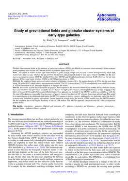 Study of Gravitational Fields and Globular Cluster Systems of Early