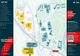 Peel Park Campus Frederick Road Campus Map Key