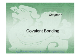 Chapt07 Covalent Bonding