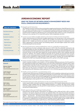 Jordan Economic Report 2020.Indd