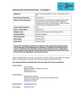 Port Lincoln Airport, 29 Barry Firth Drive, North Shields SA 5607, Being Certificate of Title Volume 6111 Folio 59