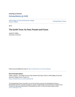 The Gurlitt Trove: Its Past, Present and Future