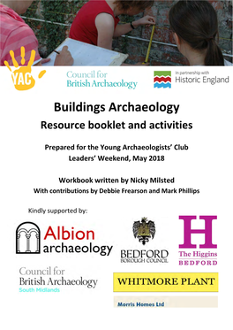 Buildings Archaeology Resource Booklet and Activities