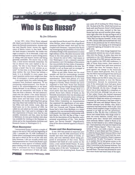 Who Is Gus Russo? Assistant at the Time, Seemed CO Like Him