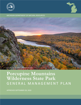 Porcupine Mountains Wilderness State Park GENERAL MANAGEMENT PLAN