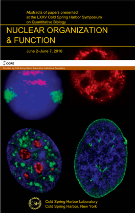 Nuclear Organization & Function