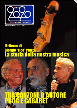 Tra Canzone D'autore Prog E Cabaret