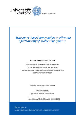 Trajectory-Based Approaches to Vibronic Spectroscopy of Molecular Systems