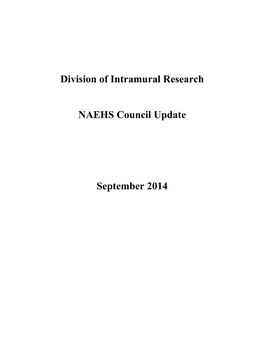 NAEHS Council Update
