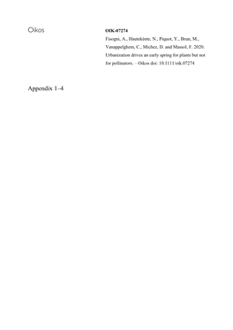 Appendix 1–4 Appendix 1