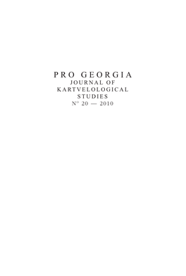 Pro Georgia 20.Indd 1 20-06-2013 09:07:02 2