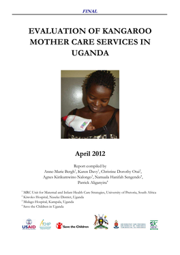 Evaluation of Kangaroo Mother Care Services in Uganda
