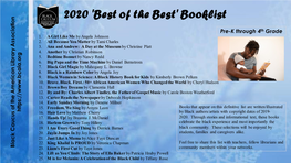 2020 'Best of the Best' Booklist