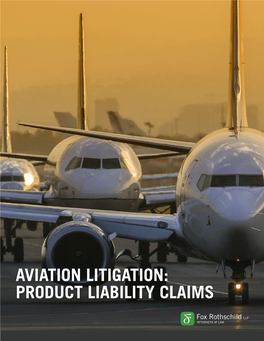 Aviation Litigation: Product Liability Claims