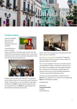 Casa De Macau Newsletter