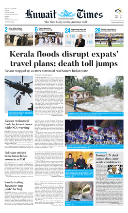 Kerala Floods Disrupt Expats' Travel Plans