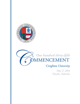 2014 Commencement Program