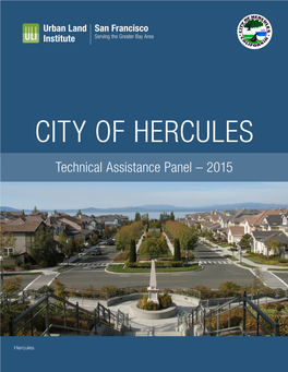 CITY of HERCULES Technical Assistance Panel – 2015