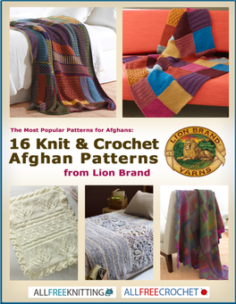 16 Knit & Crochet Afghan Patterns from Lion Brand