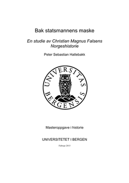 Bak Statsmannens Maske