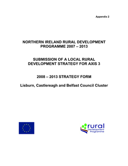 Northern Ireland Rural Development Programme 2007 – 2013