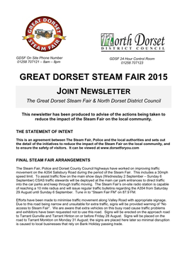 Great Dorset Steam Fair 2015