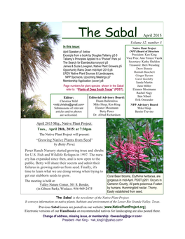 Sabal Apr 15