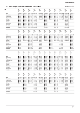 307 Bern - Bolligen - Worb Dorf (S-Bahn Bern, Linie S7) Stand: 9