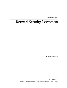 O'reilly Network Security Assessment