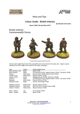 Farnworth Colours British Army War WW2 100525