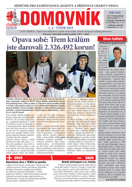 Opava Sobě: Třem Králům Jste Darovali 2.326.492 Korun!