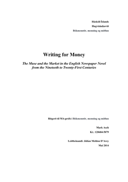 Writing for Money