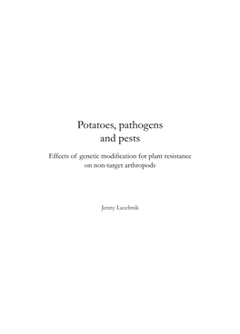 Potatoes, Pathogens and Pests